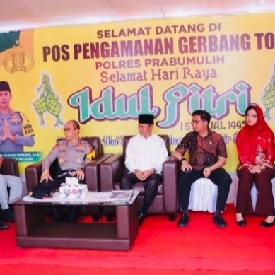 Kunjungi Jalur Mudik Prabumulih, Kapolda Sumsel : Pospam Cukup Baik dan Terlihat Siap.