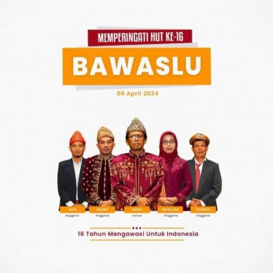 Keluarga Besar Bawaslu Lahat Peringati HUT Ke- 16 Bawaslu