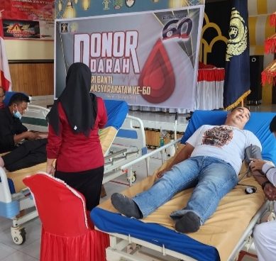 Peringati HBP Ke -60, Lapas Pohuwato gelar Donor Darah