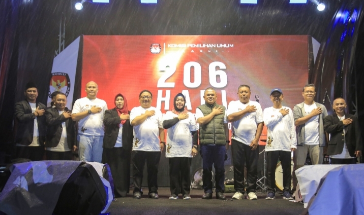 Peluncuran Tahapan Pemilihan Kepala Daerah  Tahun 2024 Oleh KPU Pohuwato, Di Hadiri Wabup Suharsih Igirisa.