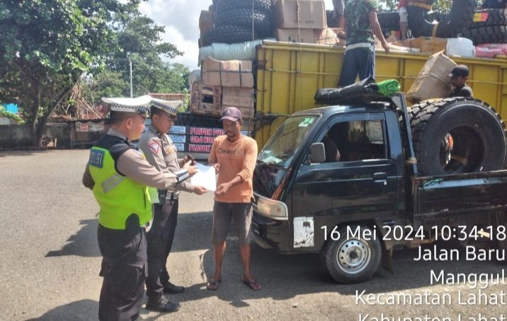 Satlantas Polres Lahat Polda Sumsel Tindak Tegas Pelanggaran Odol