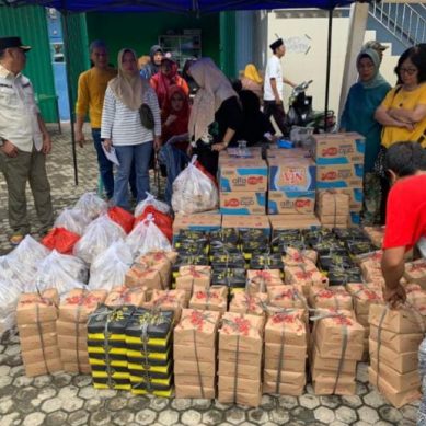 Bukit Asam (PTBA) Salurkan Bantuan untuk Korban Banjir di Lawang Kidul