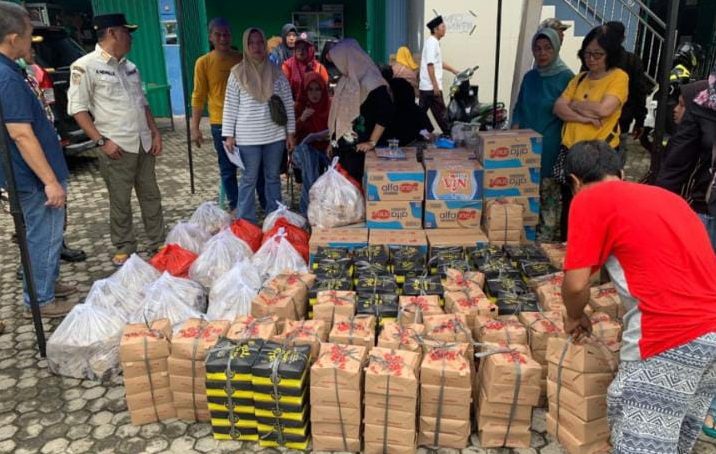 Bukit Asam (PTBA) Salurkan Bantuan untuk Korban Banjir di Lawang Kidul