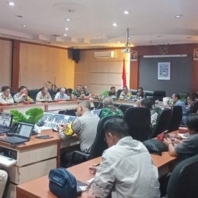 Pemkab Lahat Zoom Metting Persiapan Kunker Presiden RI Akhir Bulan Ini.