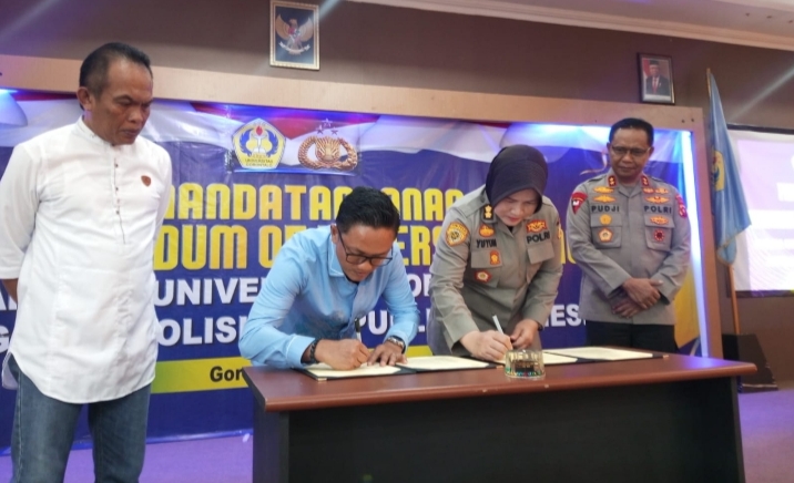 Kapolda Gorontalo Hadiri Penandatanganan MoU Antara UG dengan Polri