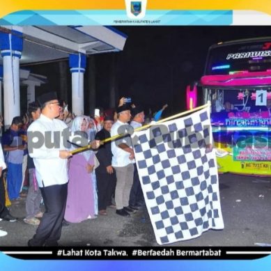 Pj. Bupati Lahat Lepas Secara Langsung Jamaah Calon Haji Asal Kabupaten Lahat