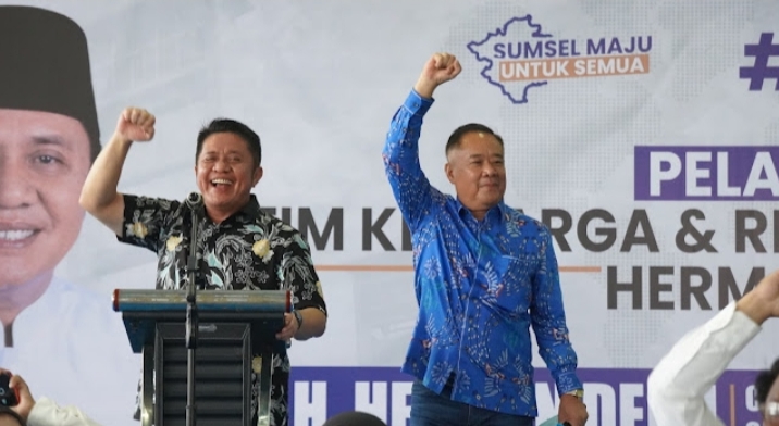 Tim Keluarga & Relawan Pemenangan HD-CU untuk Pilgub Sumsel 2024 Resmi Dilantik