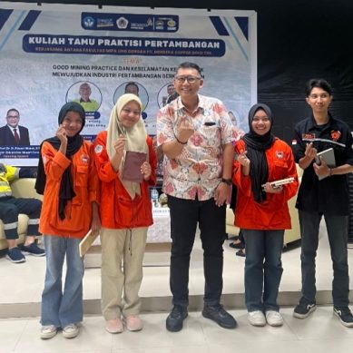 Kuliah Tamu Yang Di Gagas PT Merdeka Copper Gold Tbk, Di Apresiasi Mahasiswa FMIPA UNG