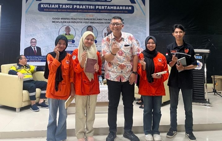 Kuliah Tamu Yang Di Gagas PT Merdeka Copper Gold Tbk, Di Apresiasi Mahasiswa FMIPA UNG
