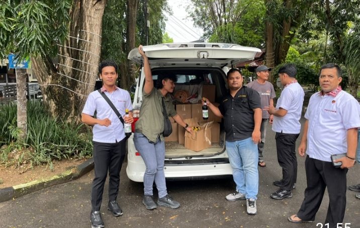 Tim Ukl I Ops Pekat Otanaha Polda Gorontalo, Berhasil Amankan 427 Botol Miras