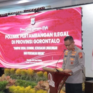 Bahas Polemik Pertambangan, Kapolda Gorontalo Buka FGD 