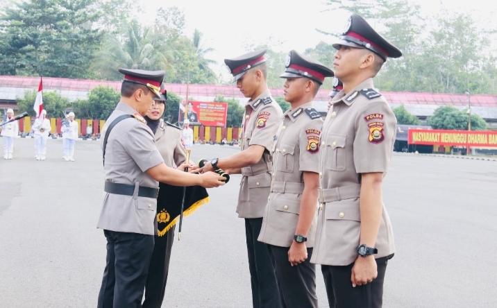 Kapolda Sumsel Irjen A Rachmad Wibowo Lantik 167 Bintara Polri Lulusan Pendidikan Pembentukan di SPN Betung