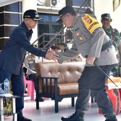 Bupati Saipul Mbuinga Hadiri Apel Gelar Pasukan dalam rangka Operasi Patuh Otanaha 2024