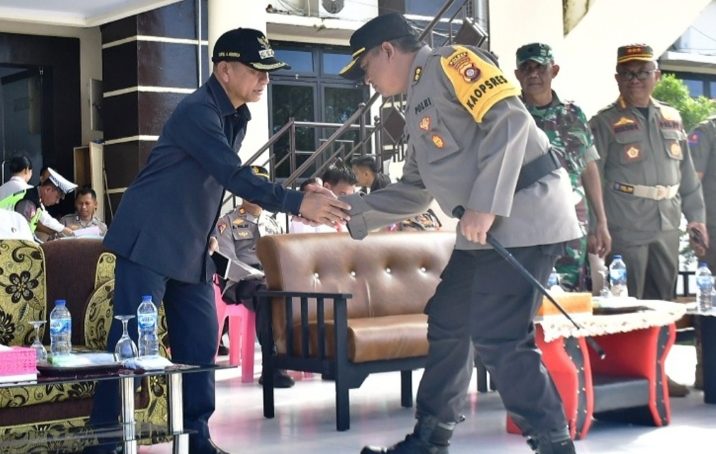 Bupati Saipul Mbuinga Hadiri Apel Gelar Pasukan dalam rangka Operasi Patuh Otanaha 2024