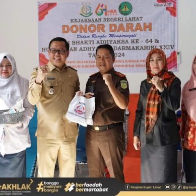 PJ. Bupati Lahat Apresiasi Kejaksaan Negeri Lahat, Atas Kegiatan Sosial Donor Darah di Hari Adhyaksa Dharmakarini Ke-XXIV