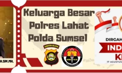 Keluarga Besar Polres Lahat Polda Sumdel Mengucapkan Selamat Dirgahayu          Republik Indonesia Ke-79