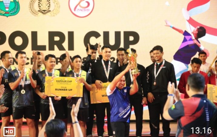 Jenderal Sigit Sebut Turnamen Bulutangkis Kapolri Cup Pintu Masuk Mengikuti Kejuaraan Nasional dan Internasional