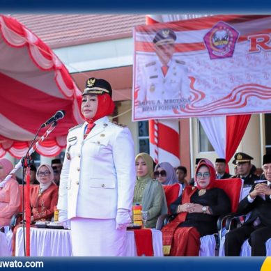 Wabup Suharsi Igirisa, Irup Pada Upacara Penurunan Bendera