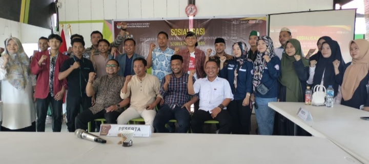 Fokus Pemilih Muda, KPU Pohuwato Gelar Sosialisasi Tahapan Pilkada Serentak 2024
