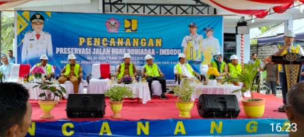 Di Bandrol 73 Milyar, Pekerjaan Jalan Ruas Duhiadaa Mulai Di Kerjakan
