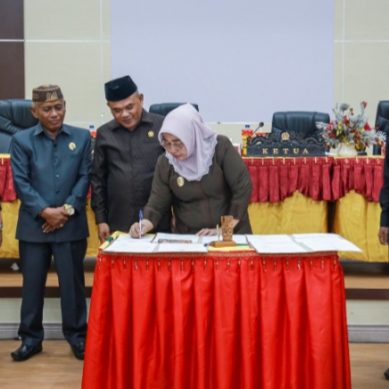 Wabup Hadiri Paripurna DPRD Pembahasan Atas Ranperda RPJPD Serta KUA-PPAS