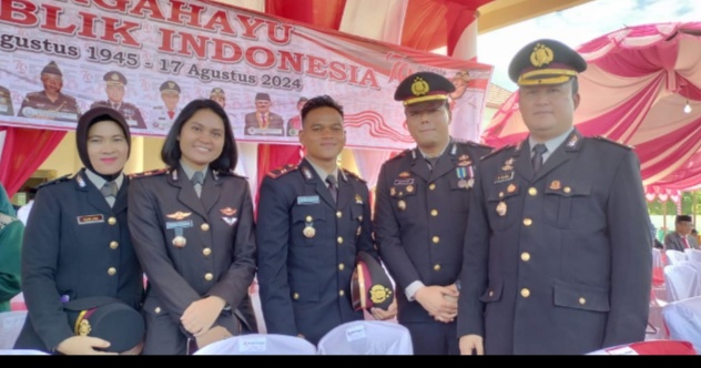 Wakapolres Pohuwato Hadiri Upacara Detik Detik Proklamasi RI Ke – 79 Tingkat Kabupaten Pohuwato