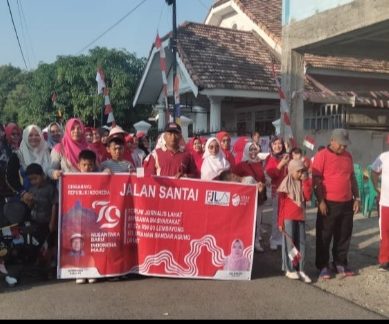 FJL Memperingati Hut RI Ke- 79 Gelar Jalan Santai dan Perlombaan Bersama Masyarakat di Kelurahan Bandar Agung