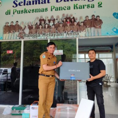 Miliki Kekuatan 165 MBPS, Puskesmas Pancakarsa 2 Miliki Starlink