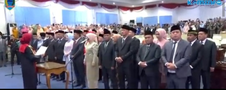 Sebanyak 40 Anggota DPRD Kab Lahat Terpilih Masa Jabatan 2024- 2029 Resmi Dilantik