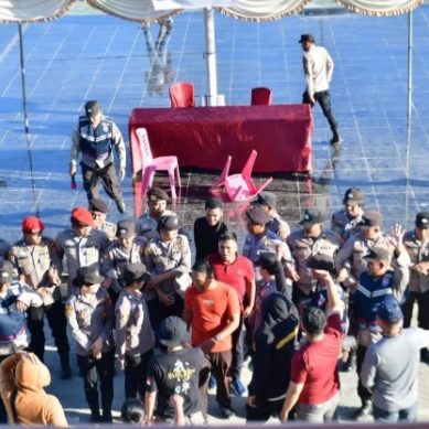 Simulasi Sispamkota Pilkada 2024 Di Gelar Dihalaman Mapolres Pohuwato