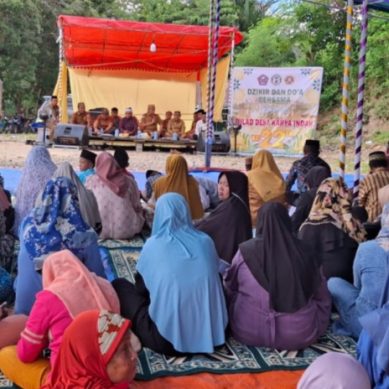Bupati Saipul Mbuinga Hadiri Milad Ke 22 Desa Karya Indah Buntulia