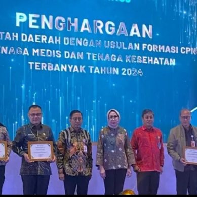 Kembali Pemkab Lahat Terima Penghargaan Nasional Kedua Sebagai Penerima Pegawai Nakes Terbanyak di Indonesia