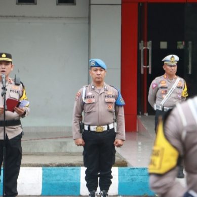 Jelang Pilkada 2024, Polres Lahat Gelar Apel Serentak Pamwal dan Walpri