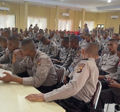 Sebanyak 107 Siswa SPN Polda Gorontalo, mengikuti E-Learning Kehumasan