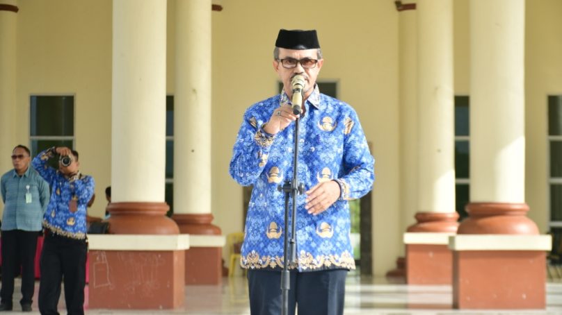 Sekda Iskandar Datau Pimpin Apel Korpri