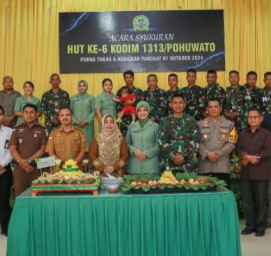 Kapolres AKBP Winarno, Hadiri HUT Ke – 6 KODIM 1313 Pohuwato