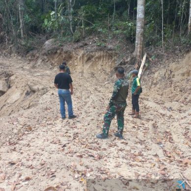 Muluskan Aktivitas PETI Popayato, Pelaku Usaha Buka Akses Jalan Masuk  Tanpa izin