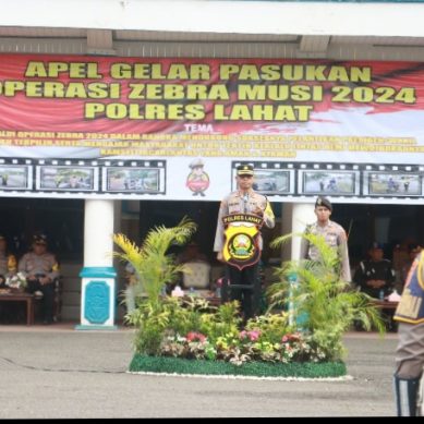 Kapolres Lahat Pimpin Gelar Pasukan dalam Rangka Ops Zebra Musi 2024
