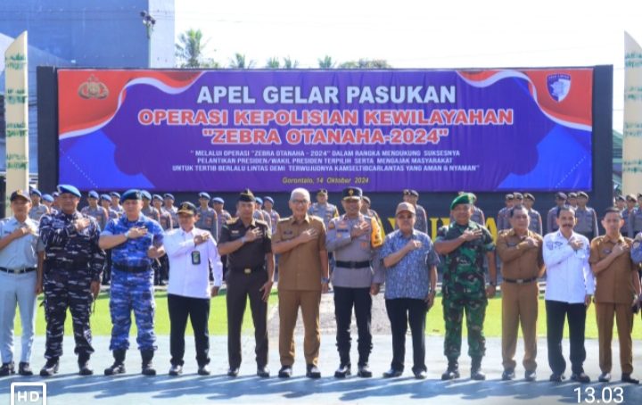 Ops Zebra Otanaha 2024, Polda Gorontalo Siap Wujudkan Kamseltibcarlantas Yang Kondusif