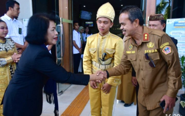 Kunker Ketua PT Gorontalo DiSambut Sekda Dan Jajaran Forkopimda Pohuwato