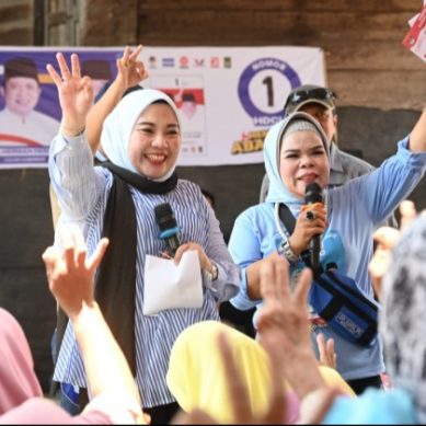 Warga Desa Suka Cinta dan Negeri Agung Membludak Hadiri Kampanye Dialogis Cabup Lahat Hj Lidyawati