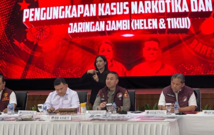 Bareskrim Polri ungkap Jaringan Narkoba Wilayah Jambi H dan DS