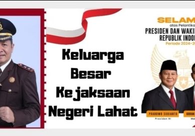 Keluarga Kejaksaan Negeri Kab. Lahat Mengucapkan Selamat : Atas Telah Dilantiknya Presiden dan Wakil Presiden RI Tahun 2024