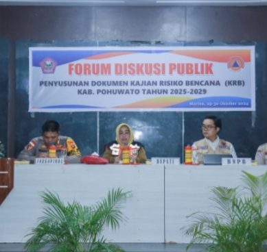 Kategori Daerah Rawan Bencana, Pohuwato Gelar Diskusi Penyusunan Kajian KRB