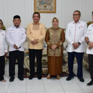 Silaturahmi, Ketua PMI Provinsi Gorontalo Di Terima Plt. Bupati Pohuwato