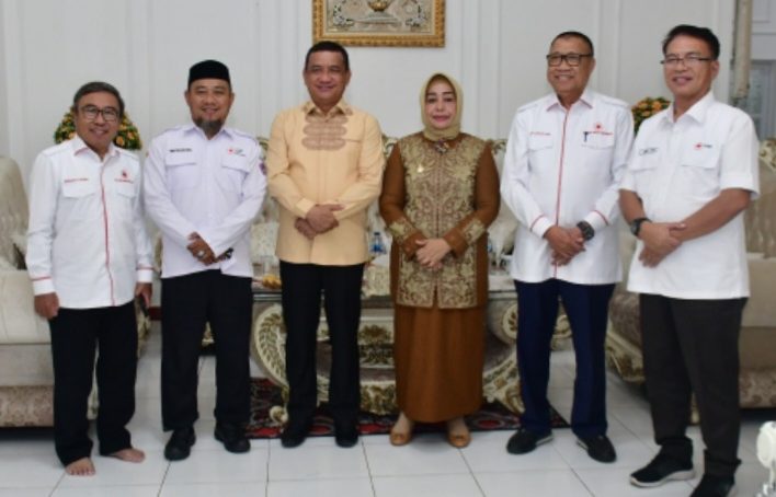 Silaturahmi, Ketua PMI Provinsi Gorontalo Di Terima Plt. Bupati Pohuwato