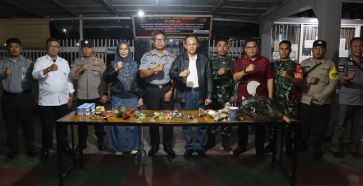 Lapas Gorontalo Gelar Razia Kamar Hunian dan Tes Urine Warga Binaan