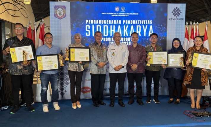 Patut Diapresiasi, PT PETS Terima Penghargaan Siddhakarya Dari Pemprov Gorontalo