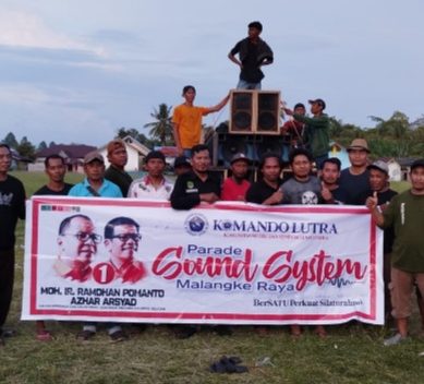 Parade Sound System Didukung Danny-Azhar, Komando Lutra Harap DIA Terpilih di Pilgub Sulsel
