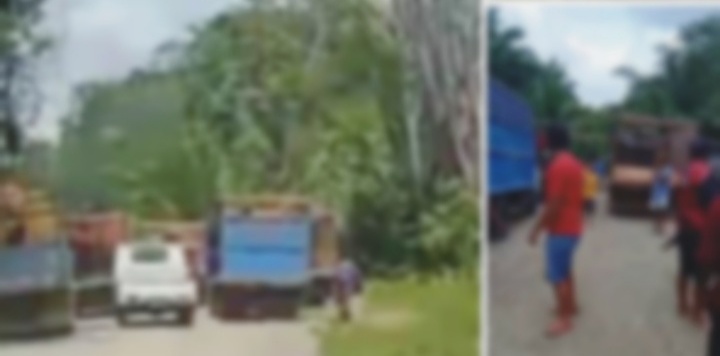 Aksi Spontan, Masyarakat Popayato Tutup Akses Jalan Masuk Keluar PT LIL Di KM 23